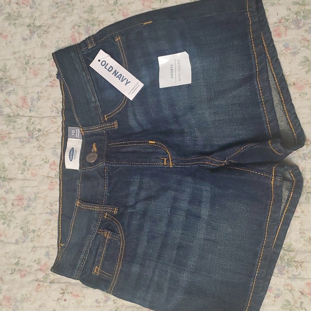 Old Navy youth size 10 regular Shorty Mini Shorts NWT